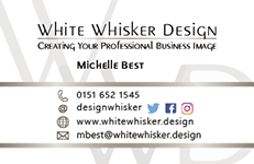 White Whisker Design Business Card